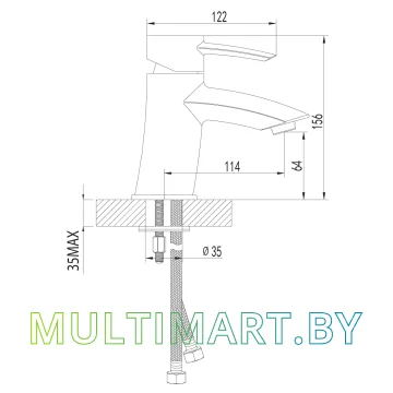 Смеситель Lemark ATLANTISS LM3206C картинка 3